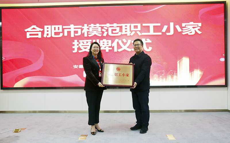 3499拉斯维加斯科技荣获合肥市“模范职工小家”荣誉称号